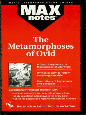 cover image of The Metamorphoses of Ovid: MAXNotes Literature Guides